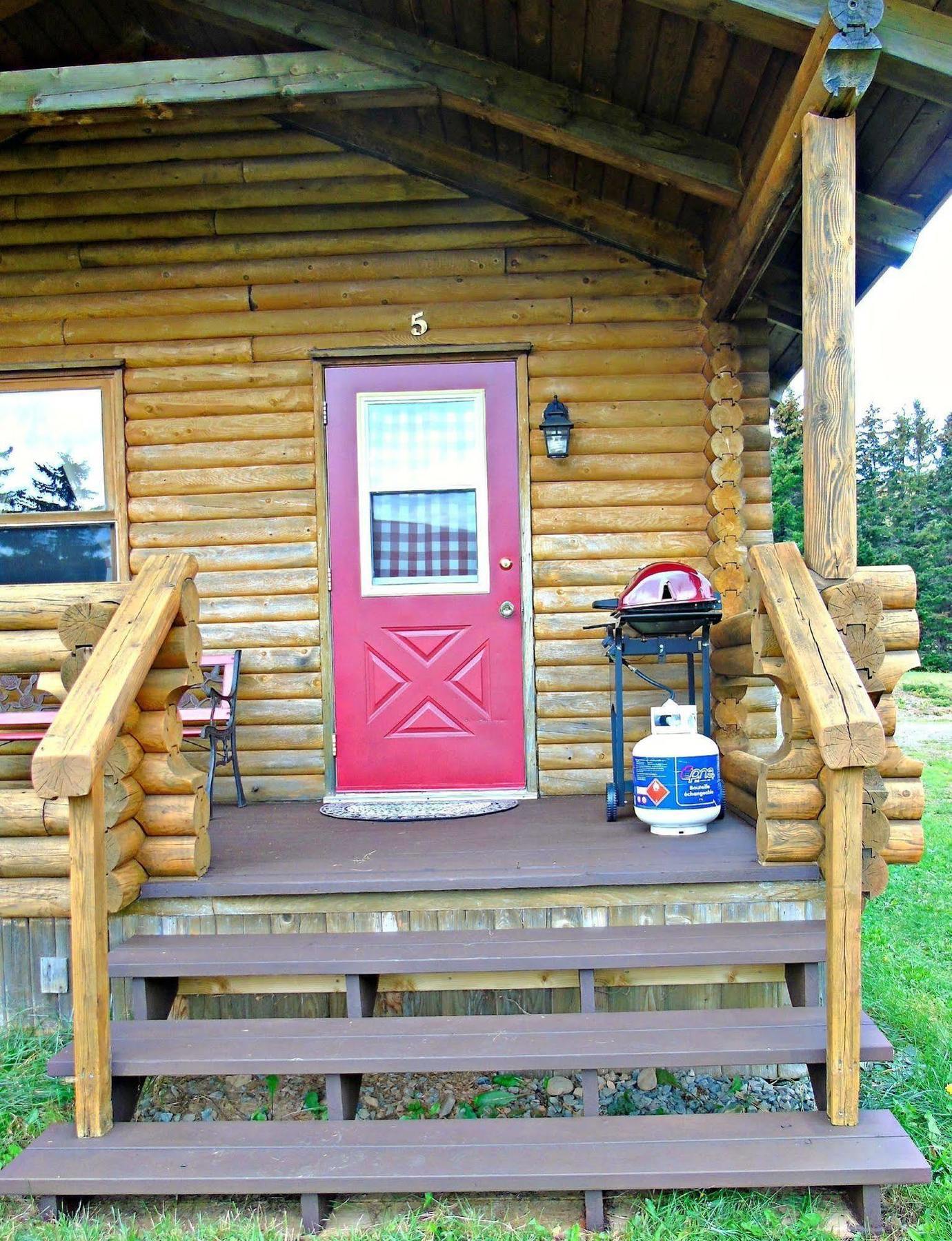 Cajun Cedar Log Cottages Margaree Forks Exterior photo