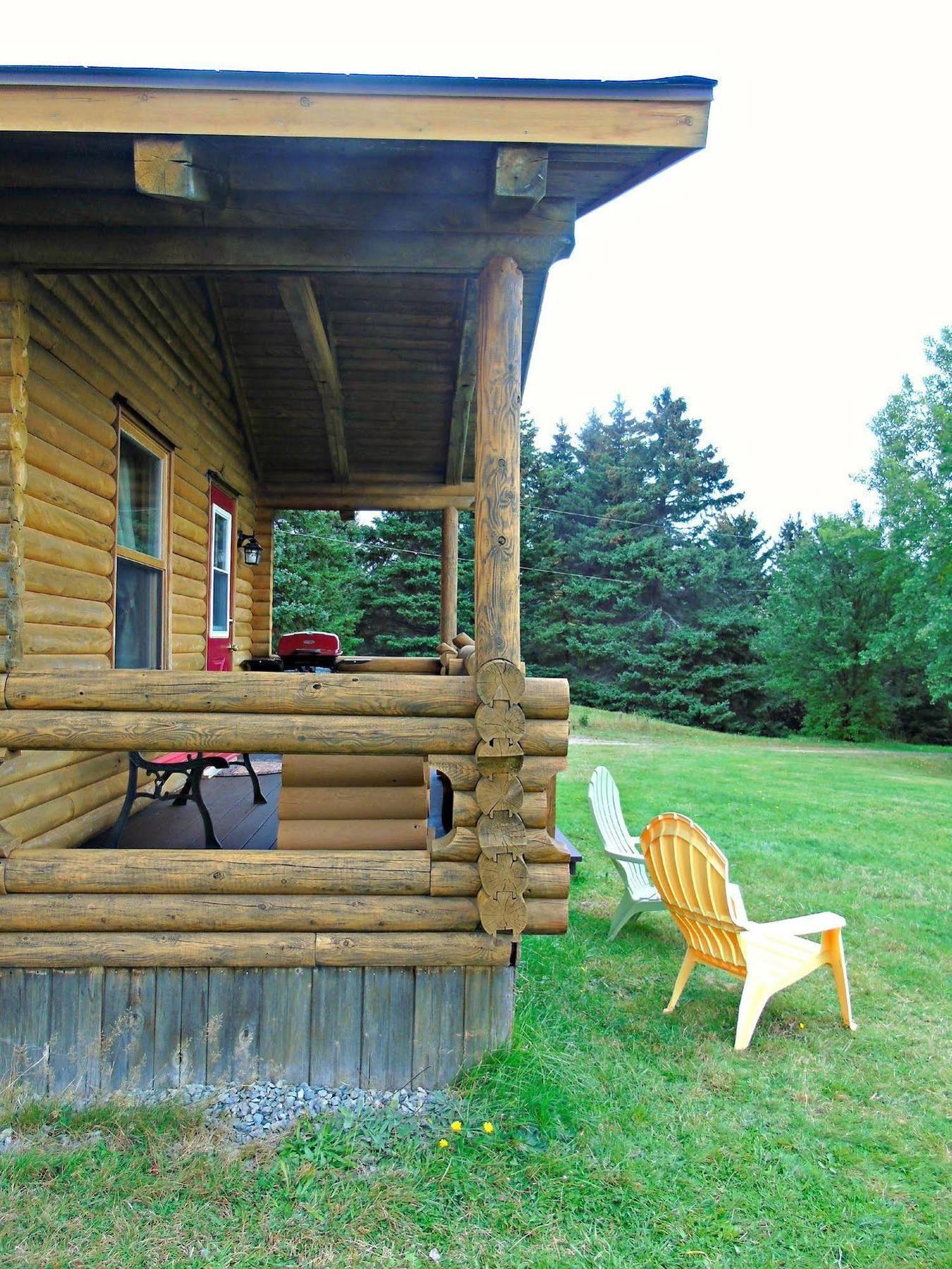 Cajun Cedar Log Cottages Margaree Forks Exterior photo